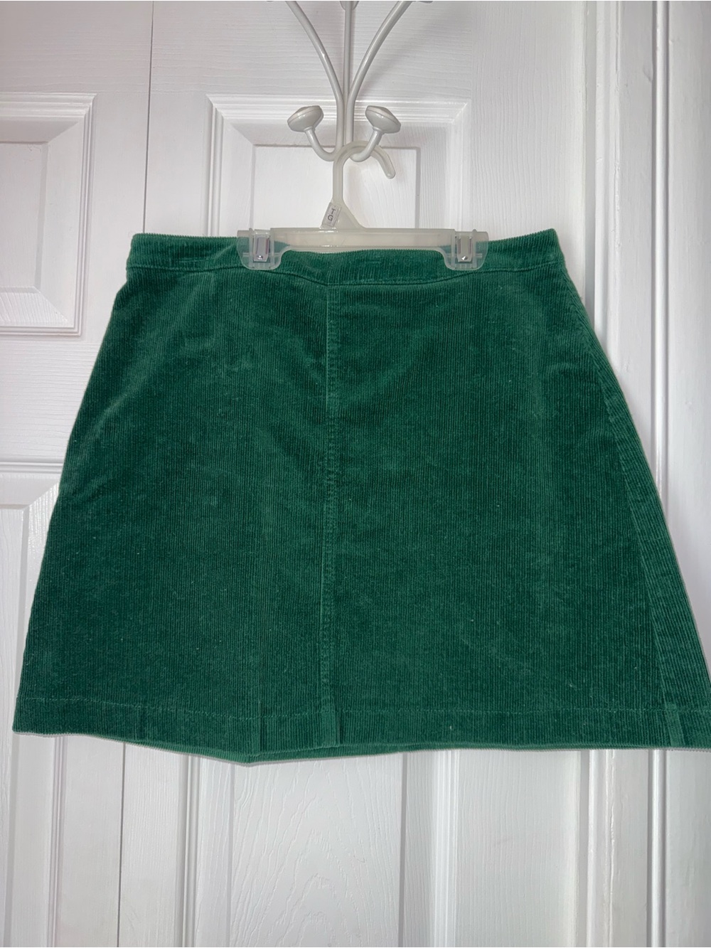 Forever 21 Dark Green Corduroy A-Line Mini Skirt